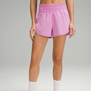 Lululemon Track That High-Rise Lined Short 3" Dahlia Mauve Size 6